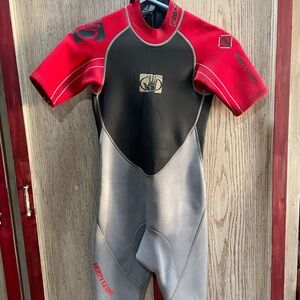 Body glove Kids Rashguard - Red, Black, and Gray